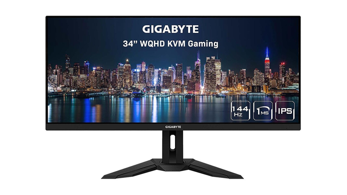 Hate curved screens? Pick up Gigabyte’s 34-in flat ultrawide for $399.99