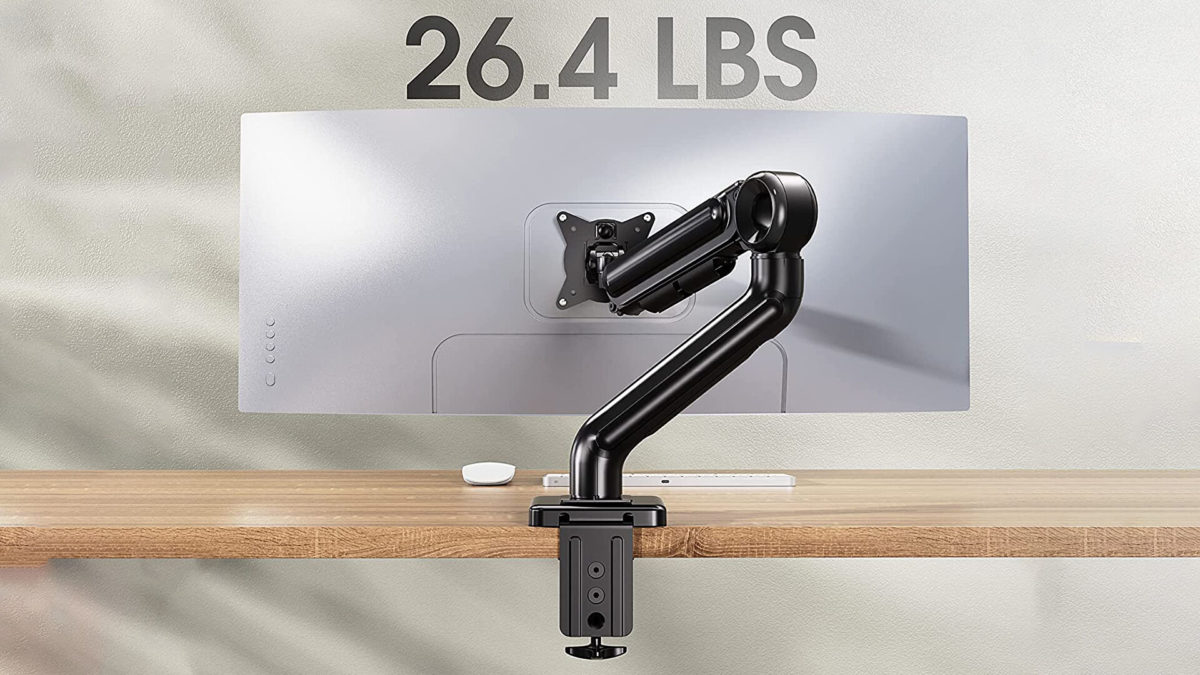 This basic monitor arm is down to $22.79 after two coupon codes