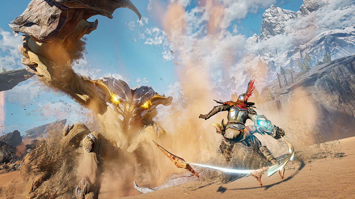 Enjoy 15 seconds of bombastic monster slaying in Atlas Fallen’s first gameplay trailer
