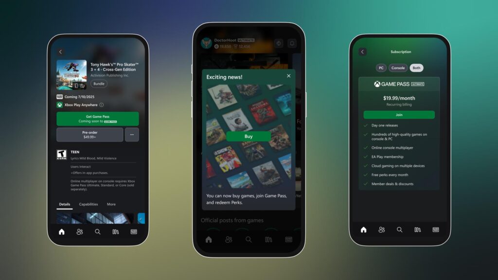 Xbox April Update: Buy Games with the Xbox App on Mobile, Stream Your Own Game on Console, and More
