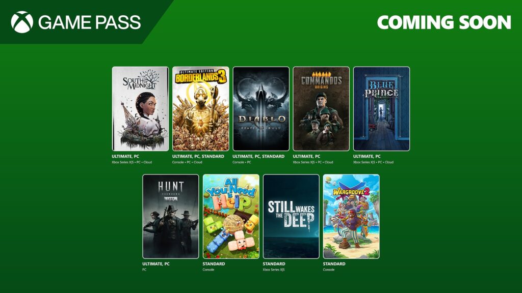 Coming Soon to Game Pass: South of Midnight, Blue Prince, Borderlands 3, and More