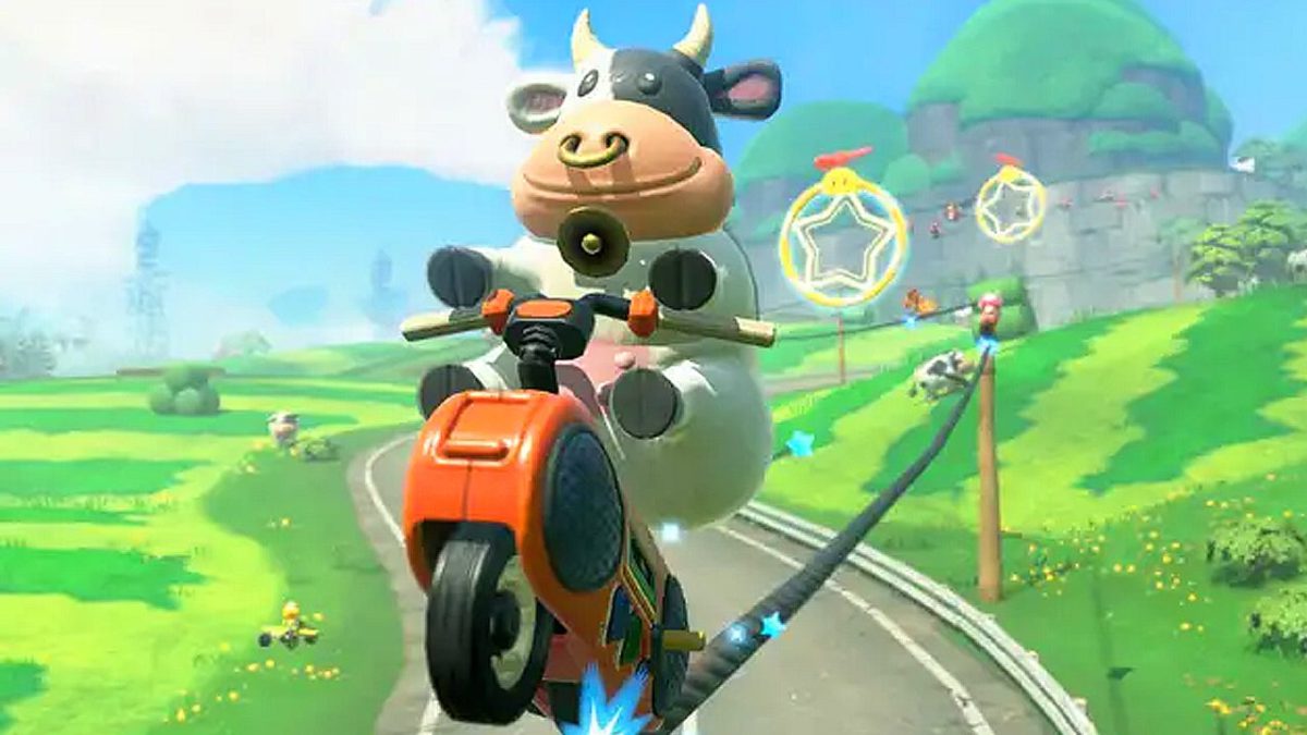 Yes, Mario Kart World’s Cow Can Eat Burgers and Steak