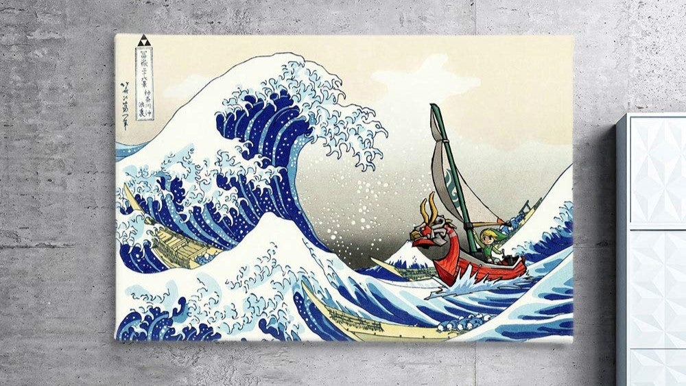 This Mash-Up Legend of Zelda Wall Art Is an Awesome Gift Idea for Wind Waker Fans