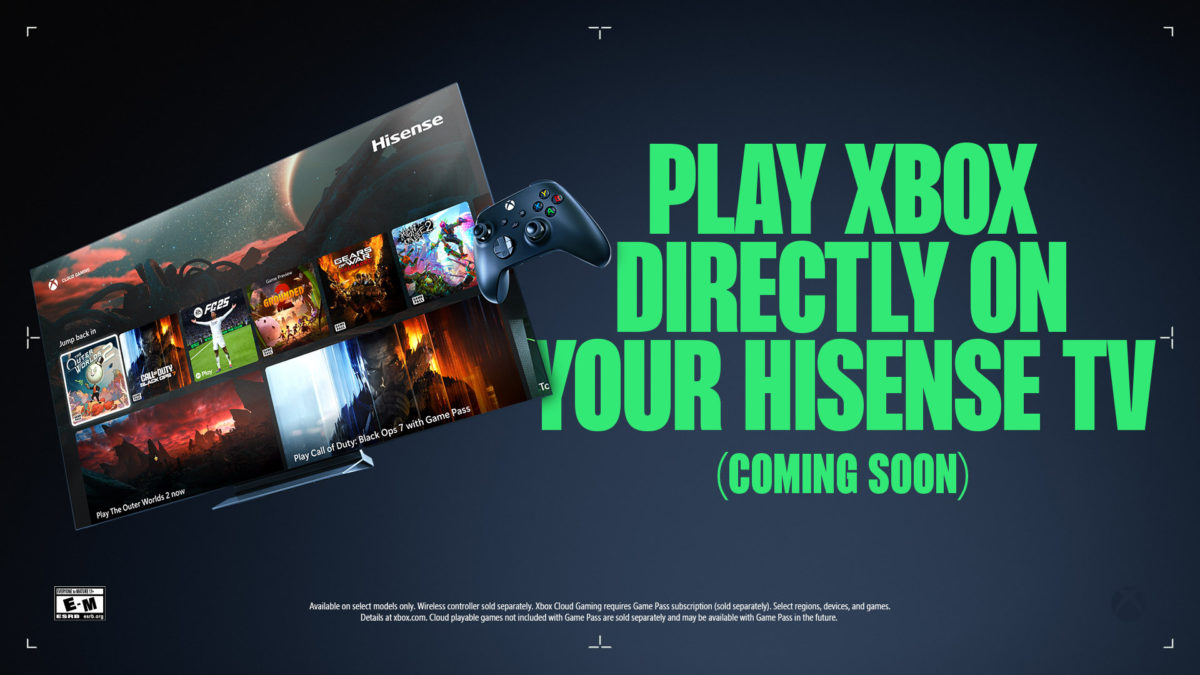 Xbox to Bring Cloud Gaming to Select Hisense and V homeOS-powered Smart TVs