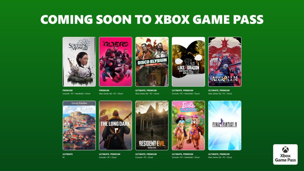 Coming to Xbox Game Pass: Disco Elysium, Resident Evil 7: Biohazard, Final Fantasy IV and More